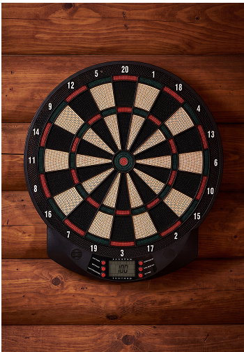 Electronic Dartboard 26 Games,185 Variations Option with 6 Darts Ready-to-Play