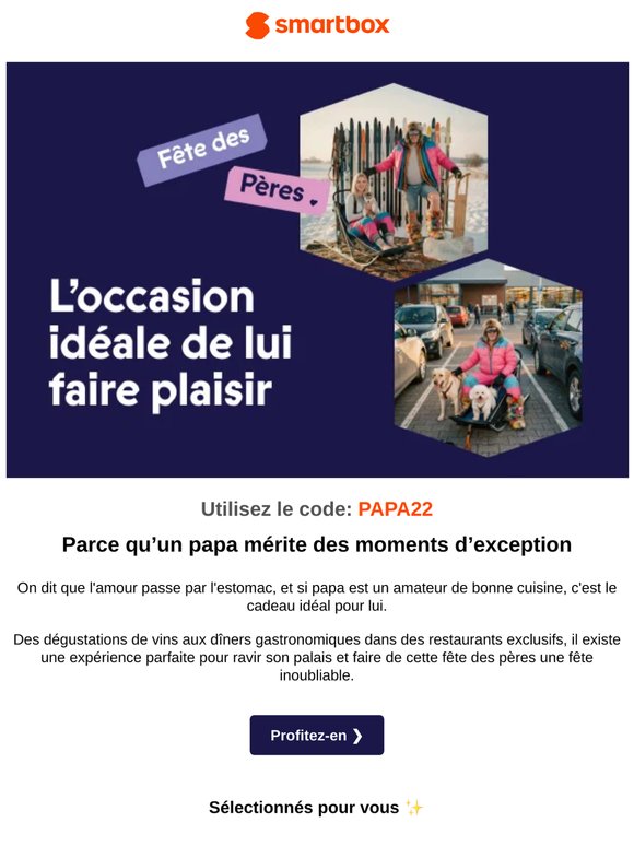 🏷️ Juste pour vous : découvrez notre offre secrète spéciale Fête des Pères !