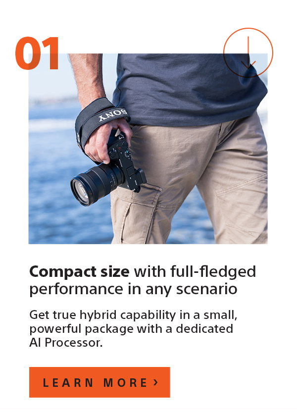 Compact size with full-fledged performance in any scenario | Get true hybrid capability in a small, powerful package with a dedicated AI Processor. | Learn more