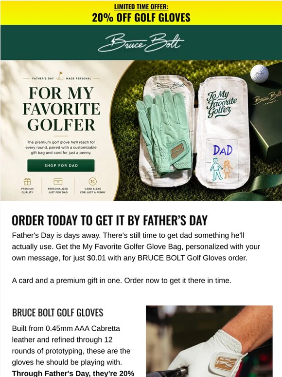 Last chance 🚨 Order today to get it by Father's Day!