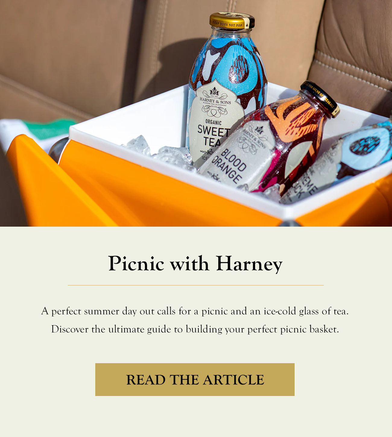 Picnic With Harney |  Read the Article >