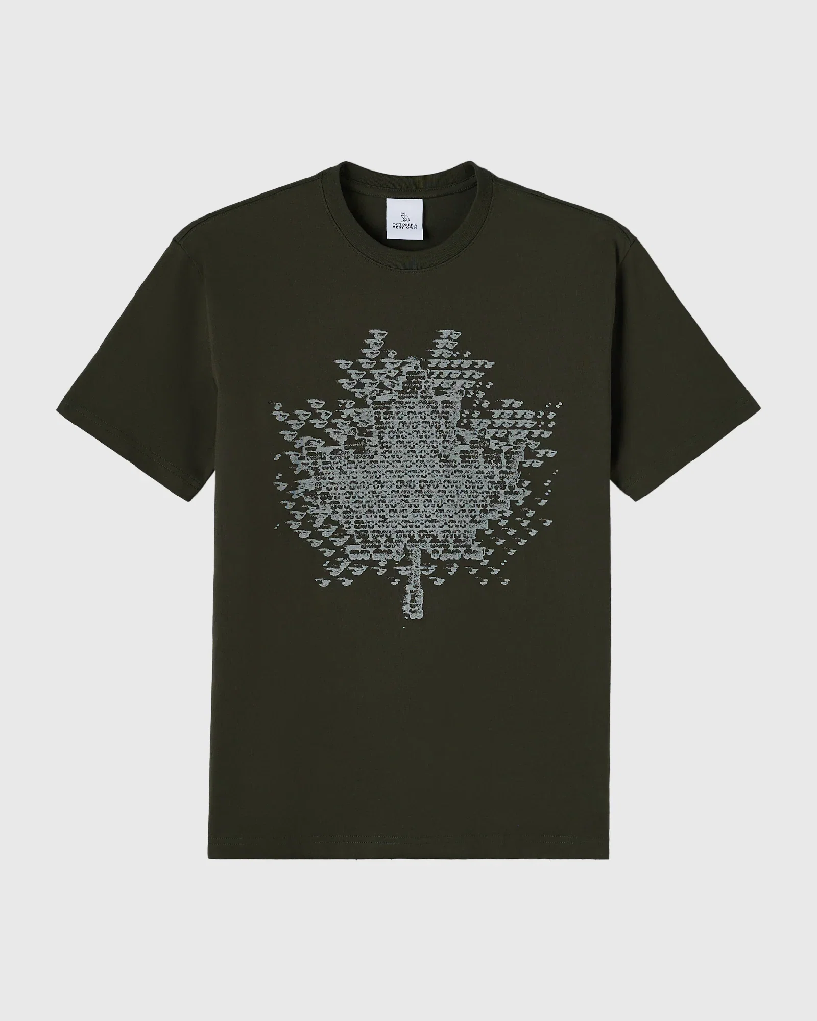Image of Digi Leaf Tee - Black Resin