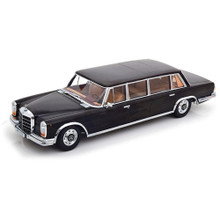 1964 Mercedes 600 LWB W100 Pullman - Black 1:18 Scale Diecast Model Car by KK Scale