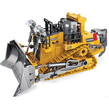 R/C 2.4 Ghz Remote Control Bulldozer w/Lights & Sound 1:24 Scale Remote Control Construction by New Capable