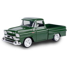 1958 GMC 100 Wideside Pickup - Dark Green 1:24 Scale Diecast Model Truck by Motormax