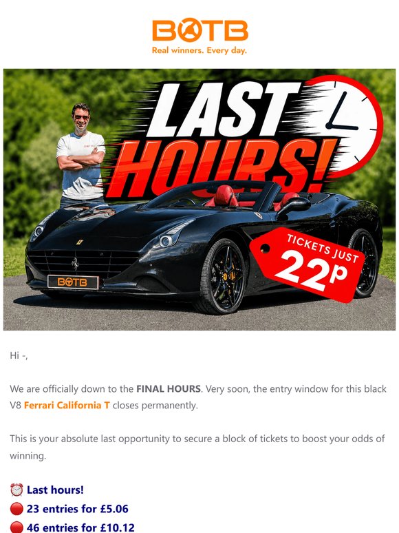 🔥 This Ferrari link expires in a few hours!