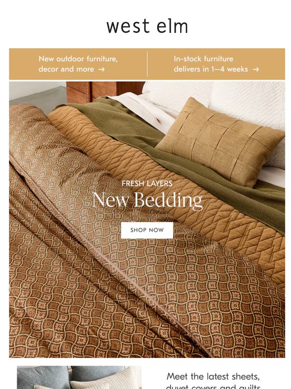 Fresh new bedding styles