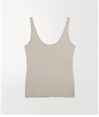 Silk-Cotton Vest in Drift