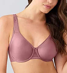 Basic Beauty Full Figure Seamless Underwire Bra Rose Brown 34D