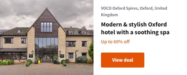 Modern & stylish Oxford hotel with a soothing spa