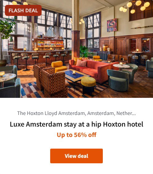 Luxe Amsterdam stay at a hip Hoxton hotel