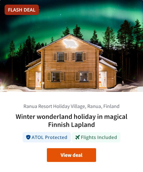 Winter wonderland holiday in magical Finnish Lapland