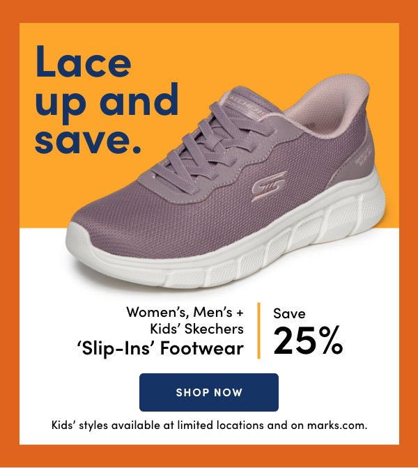Women's, Men's + Kids' Skechers 'Slip-ins' Footwear Save 25%