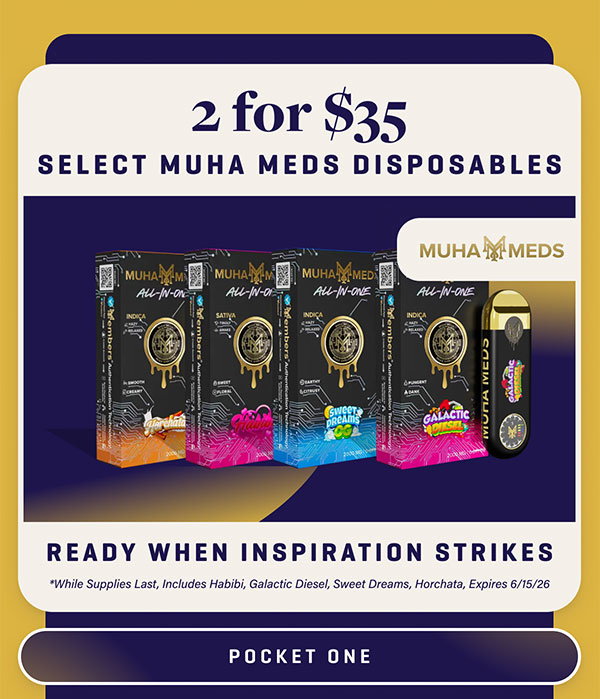 2/$35 Muha 2g Vapes