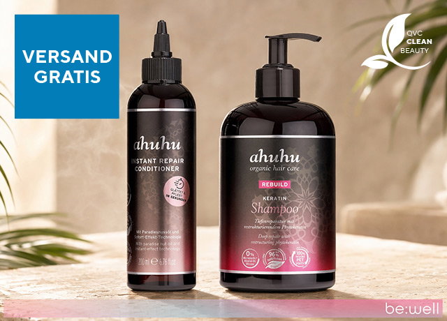 Tagesangebot 279036 ahuhu Keratin Shampoo 500 ml & Instant Repair Conditioner 200 ml