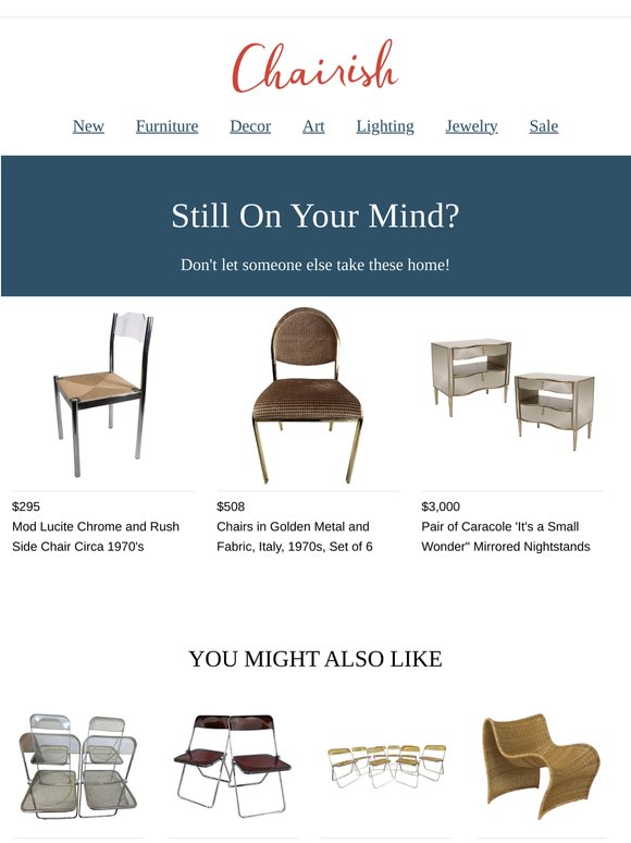 Still interested in the Mod Lucite Chrome and Rush Side Chair Circa 1970's?