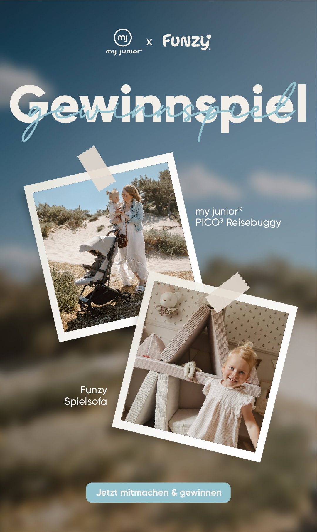 my junior kinderwagen x funzy® gewinnspiel