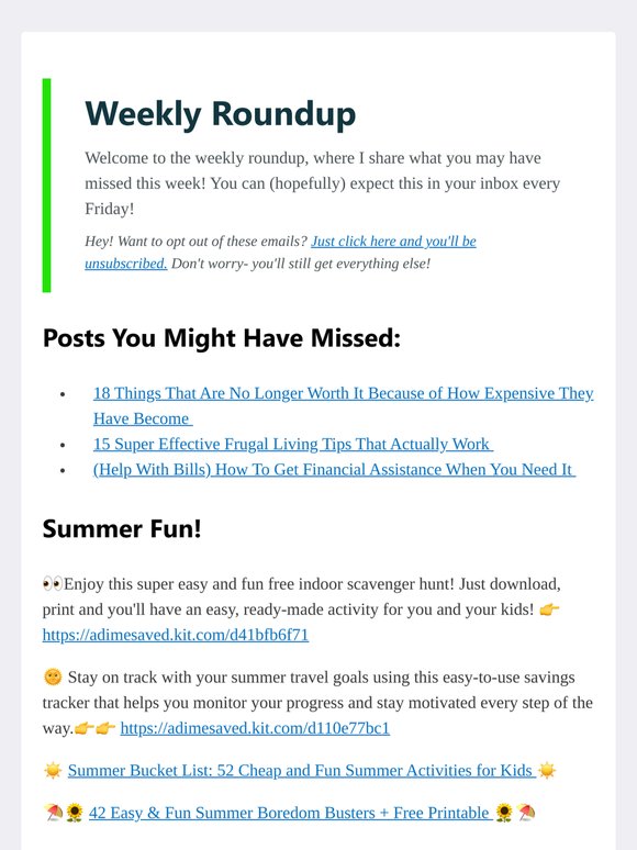 Weekly Roundup 06/12/26 🌻⛱️