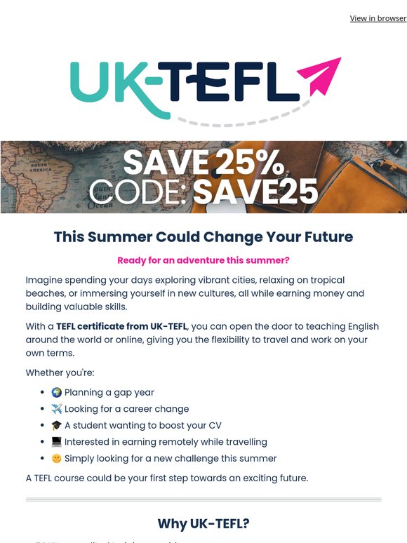 This Summer Could Change Your Future - Teach, Travel & Explore with UK-TEFL