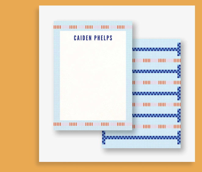Pool Stripes Stationery