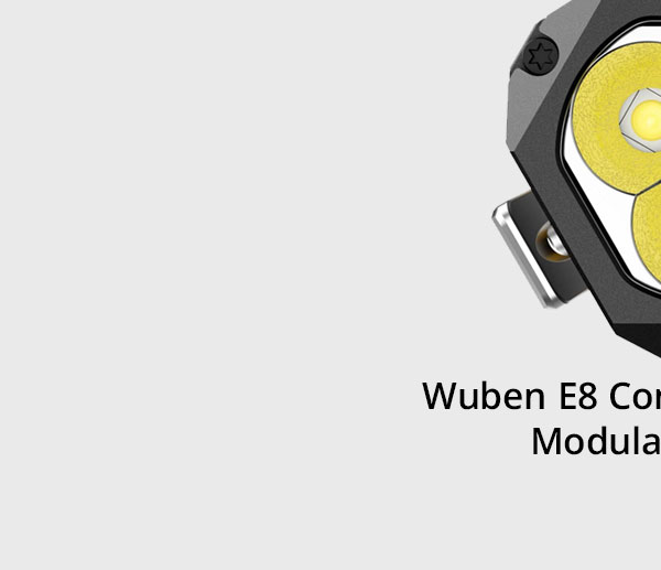 Wuben E8 Compact Magnetic Modular EDC Flashlight