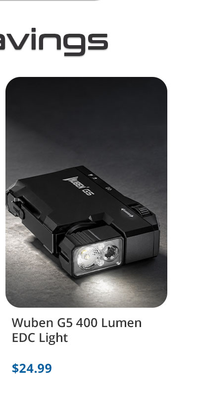 Wuben G5 400 Lumen EDC Light