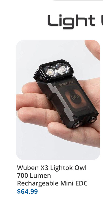 Wuben X3 Lightok Owl 700 Lumen Rechargeable Mini EDC Flashlight