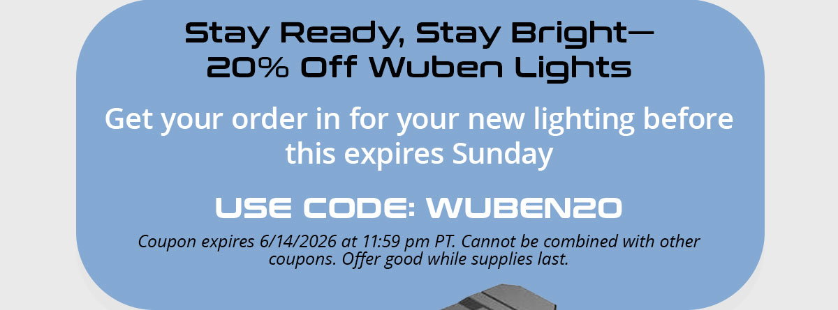 20% OFF WUBEN