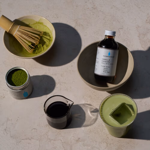 Image of coffee and glasses.