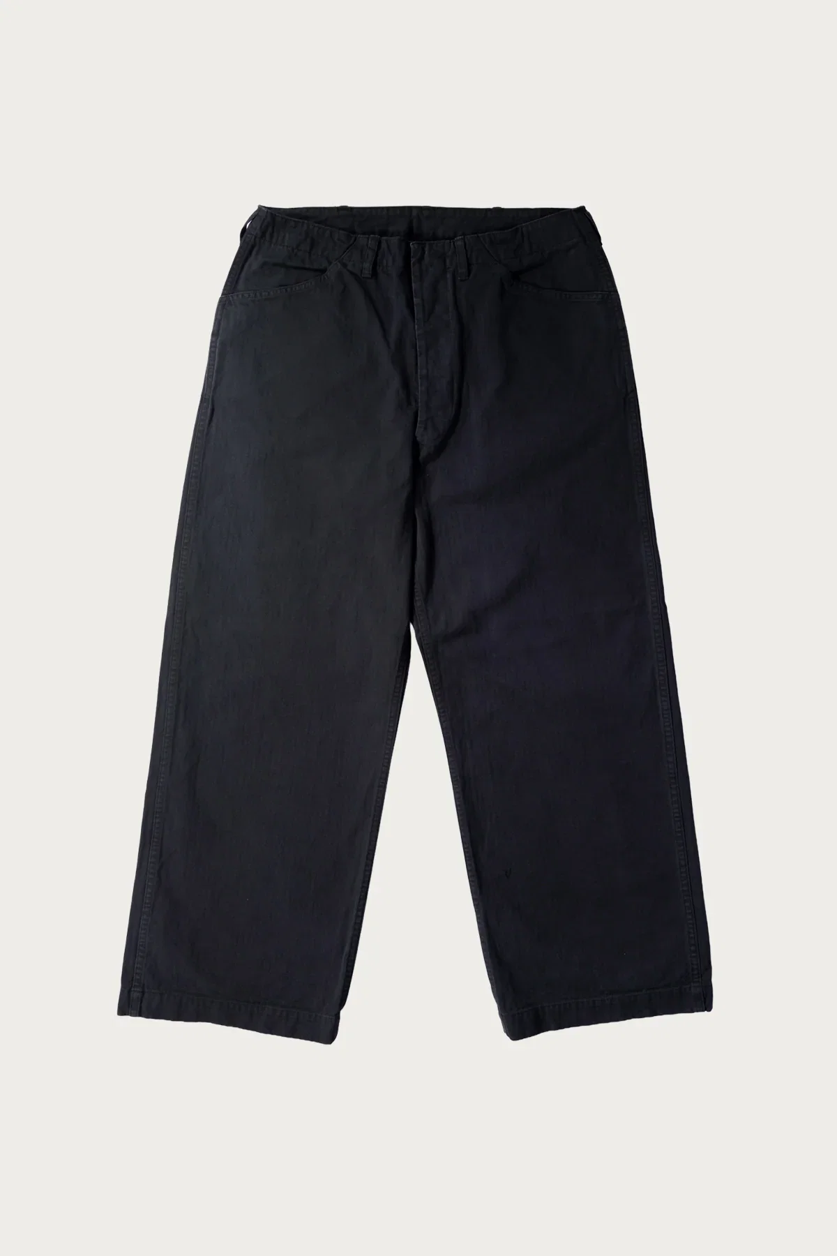Image of USMC Herringbone Wide Fit Utility Trousers - Black