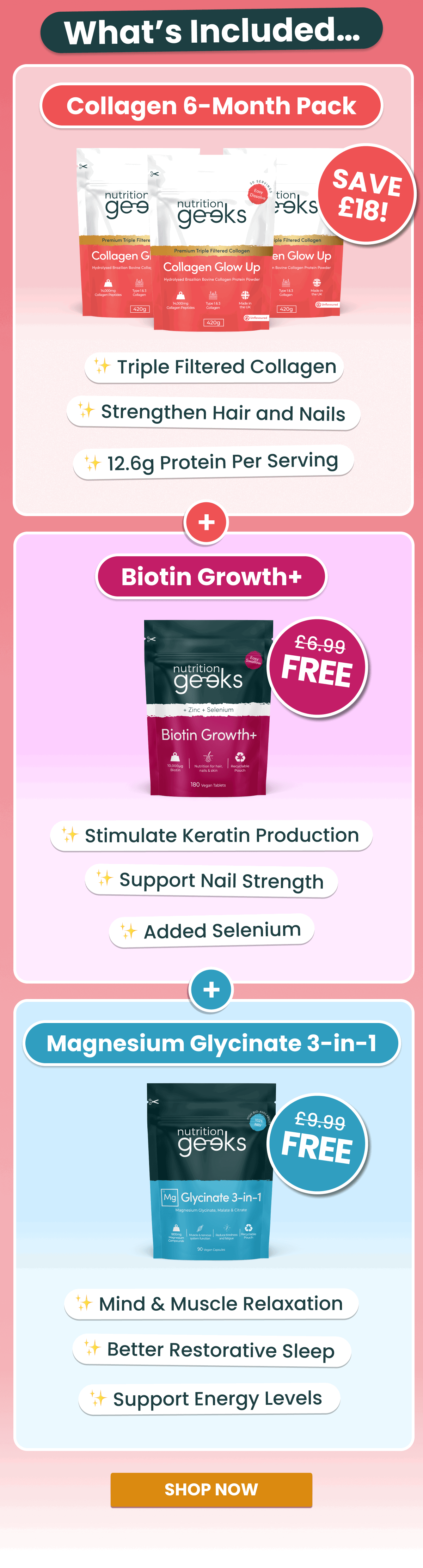 Free gifts - biotin and magnesium