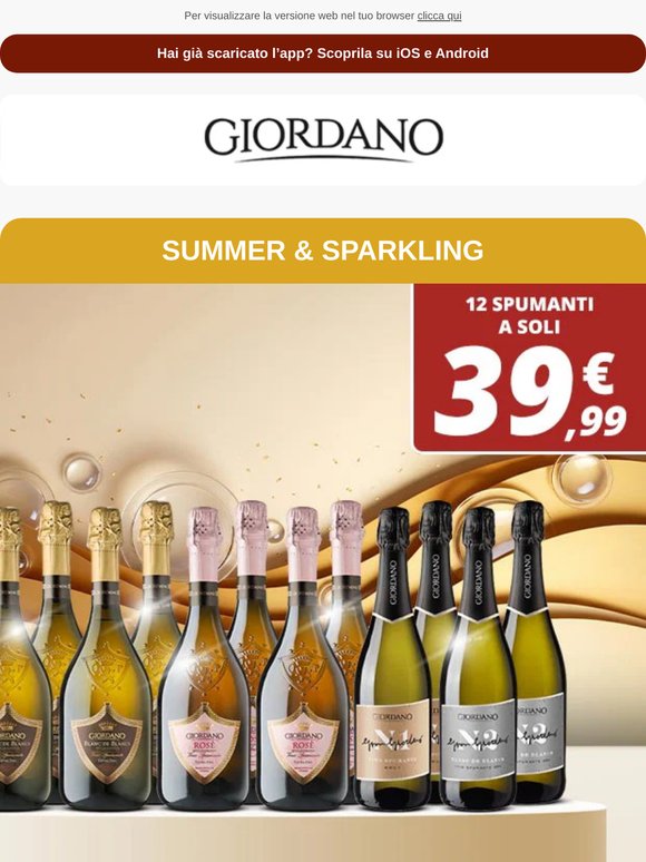 12 spumanti a soli 39,99 € 🍾