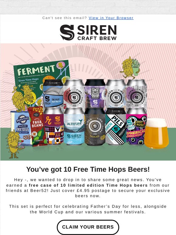 You’ve earned 10 exclusive Time Hops beers, on us!