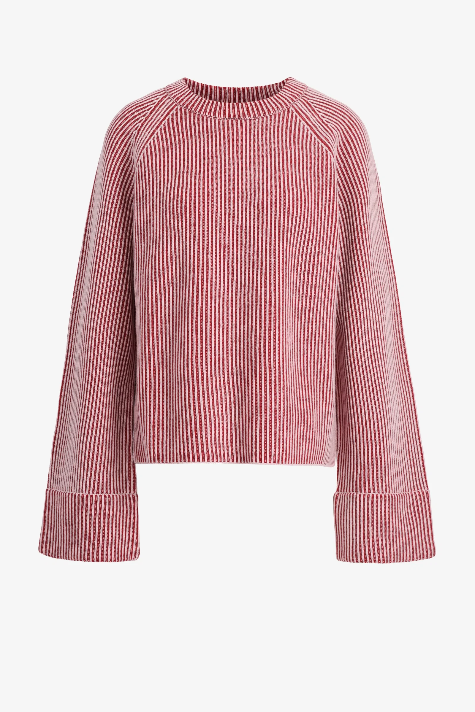Image of Pullover Two Tone in Rot/Rosa