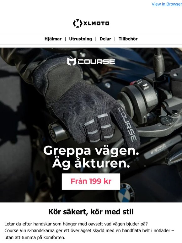 Motorcykelhandskar skapade för att klara allt du utsätter dem för