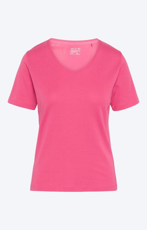 Ladies Plain V Neck Short Sleeved Tee