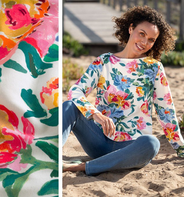 Ladies Joules New Harbour Long Sleeve Top