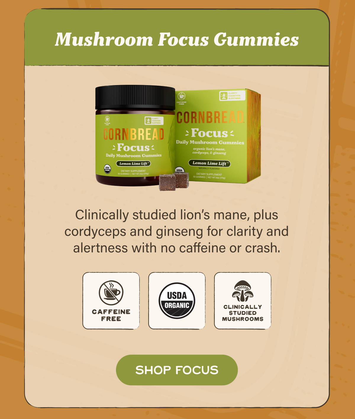 Mushroom Focus Gummies