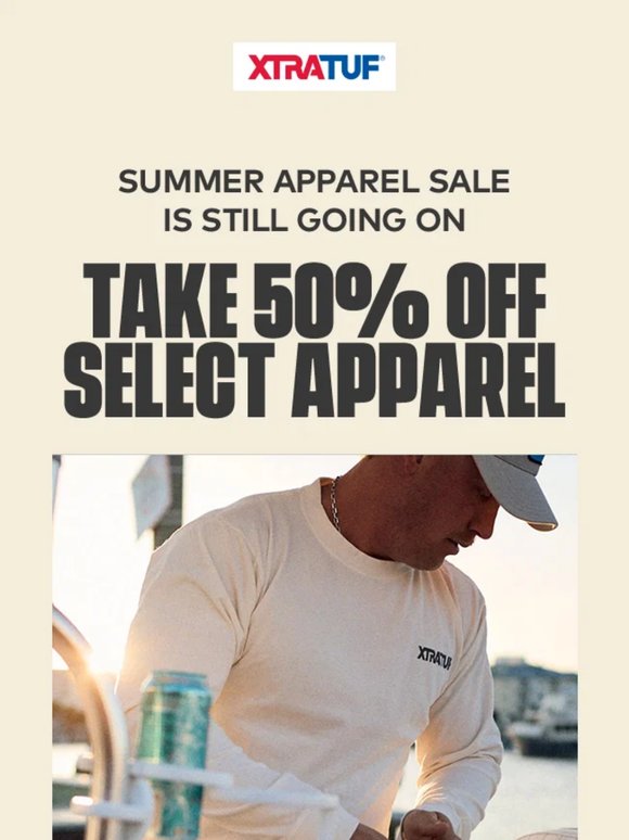 The Summer Apparel Sale is Still Going