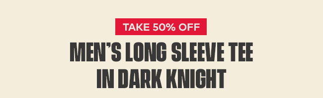 Men's Long Sleeve Tee in Dark Knight