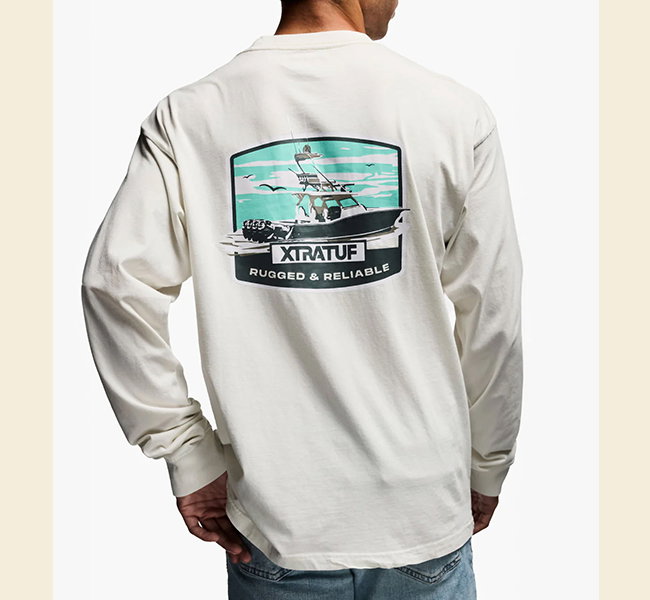 Men's Long Sleeve Tee in Blanc de Blanc lifestyle image