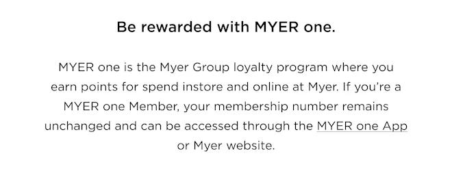 Myer One App