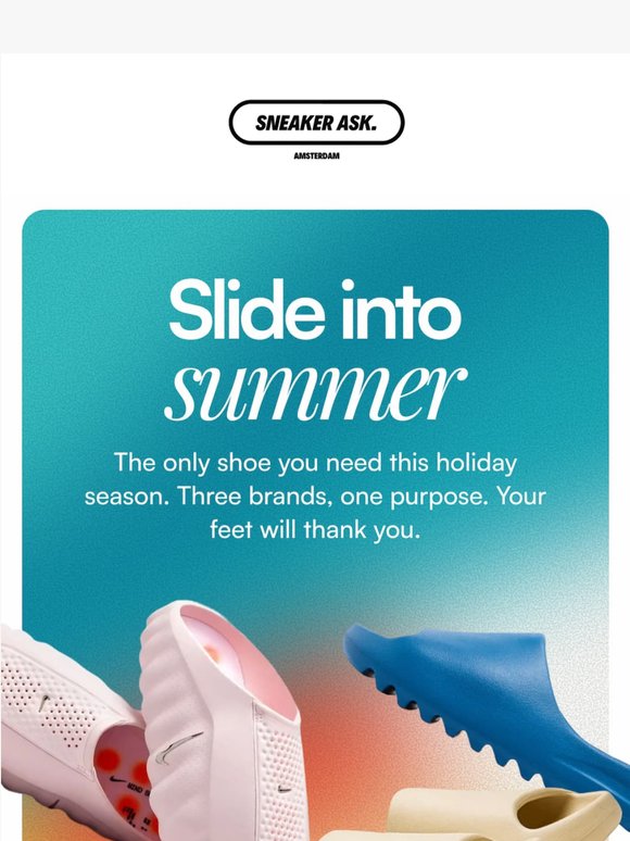 Your holiday starts at your feet 🏖️