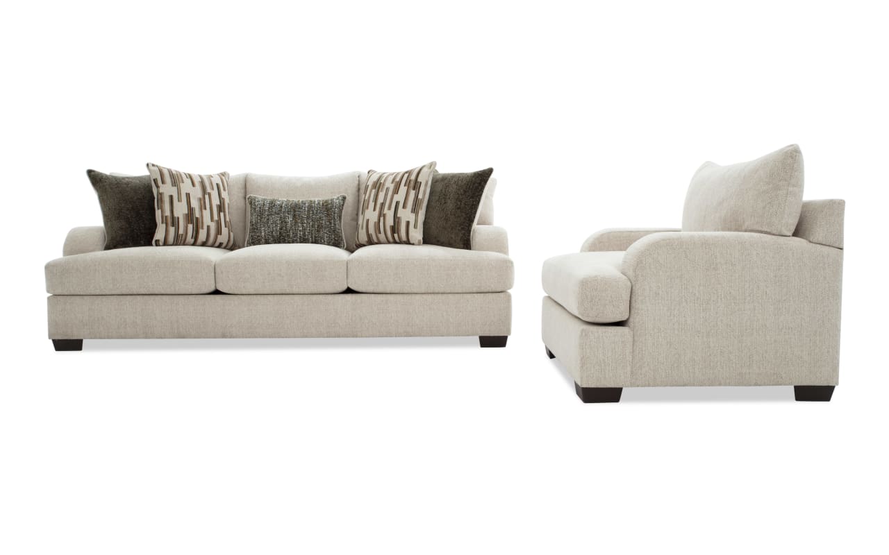 Cypress Beige 97'' Sofa & Chair