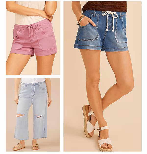 Models wearing maurices clothing.