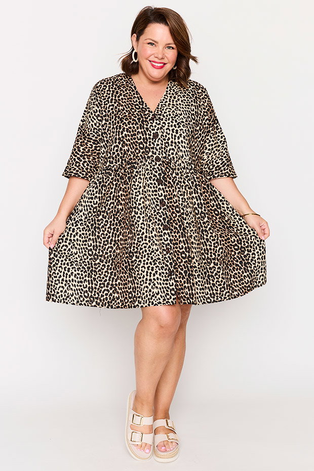 Adina Luxe Leopard Dress