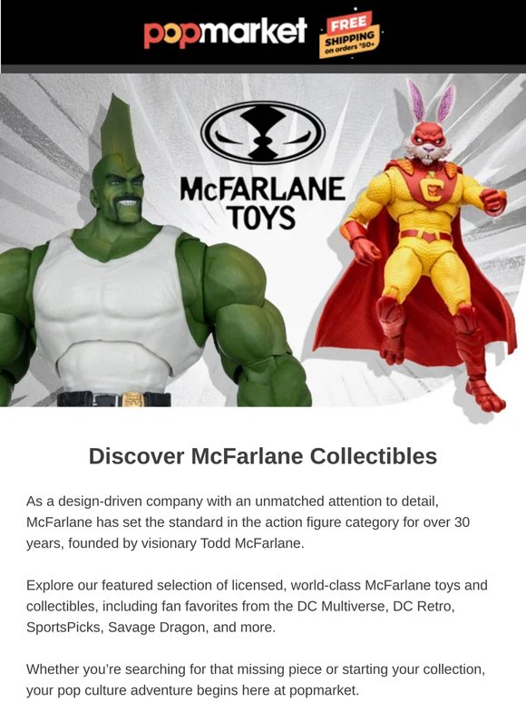 New from McFarlane Toys! DC Multiverse, NBA, Savage Dragon & More
