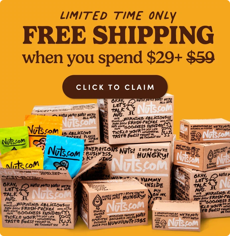 Limited time only free shipping when you spend $29+