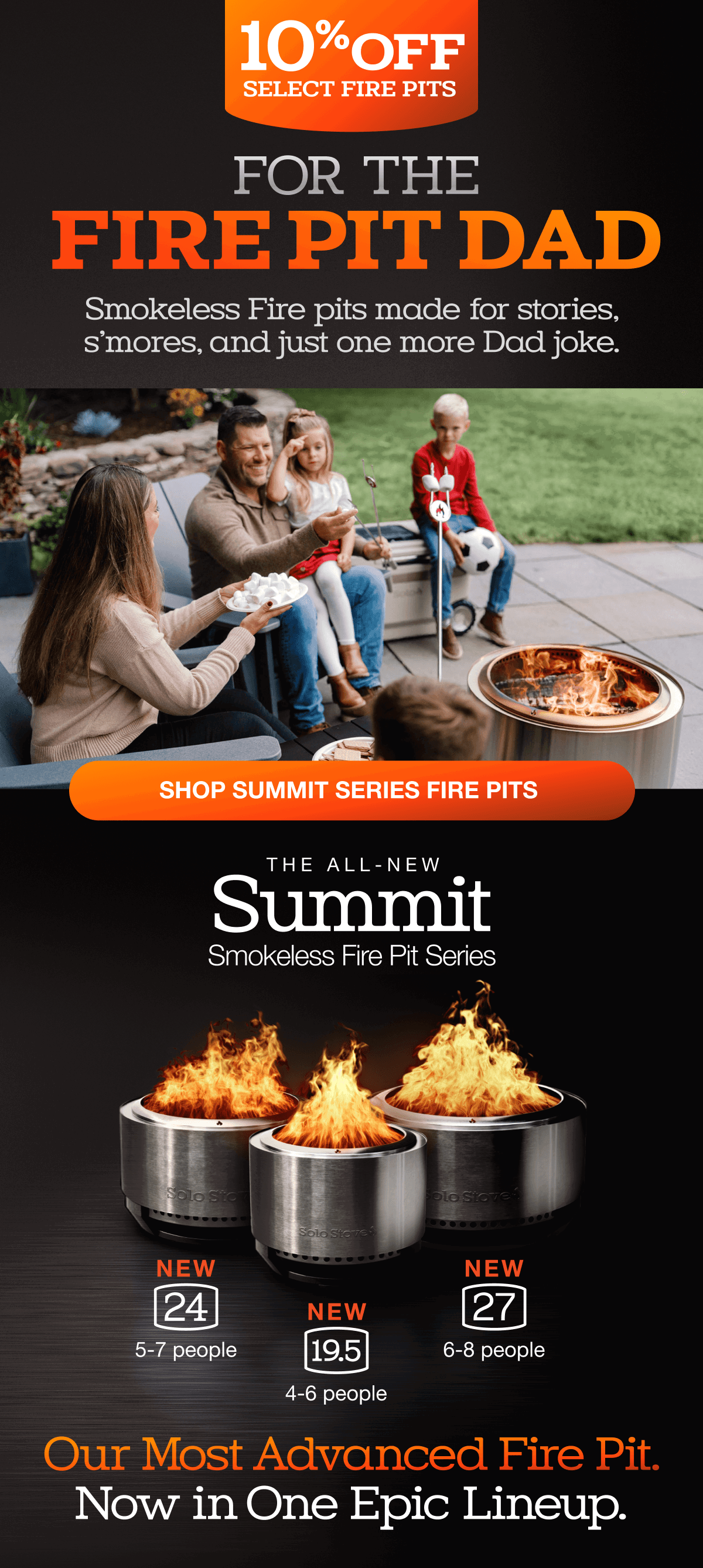 Summit Smokeless Fire Pit Series