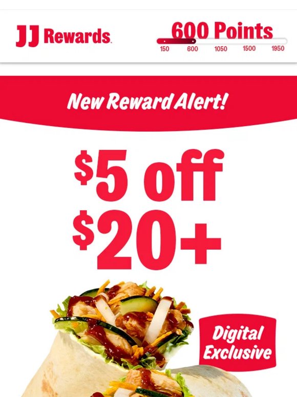 New Reward! $5 off your next $20+ digital order 🔥